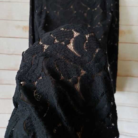 A.L.C Lace Pattern Long Sleeve Mini Dress - Picture 8 of 13